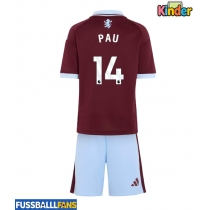 Aston Villa Pau Torres #14 Heimtrikotsatz Kinder 2026-27 Kurzarm (+ Kurze Hosen)